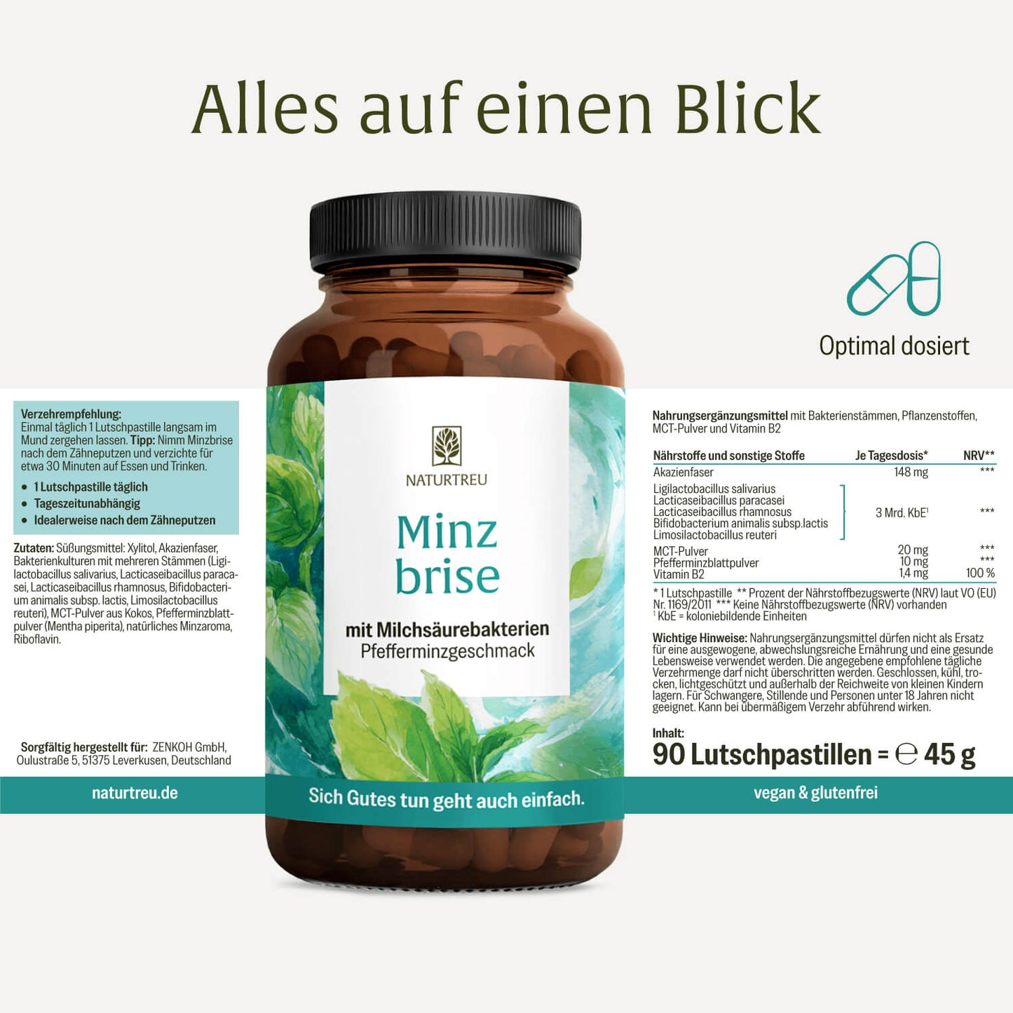 Minzbrise mit Milchsäurebakterien