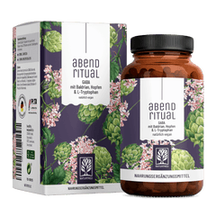 Abendritual: GABA mit Baldrian, Hopfen & L-Tryptophan