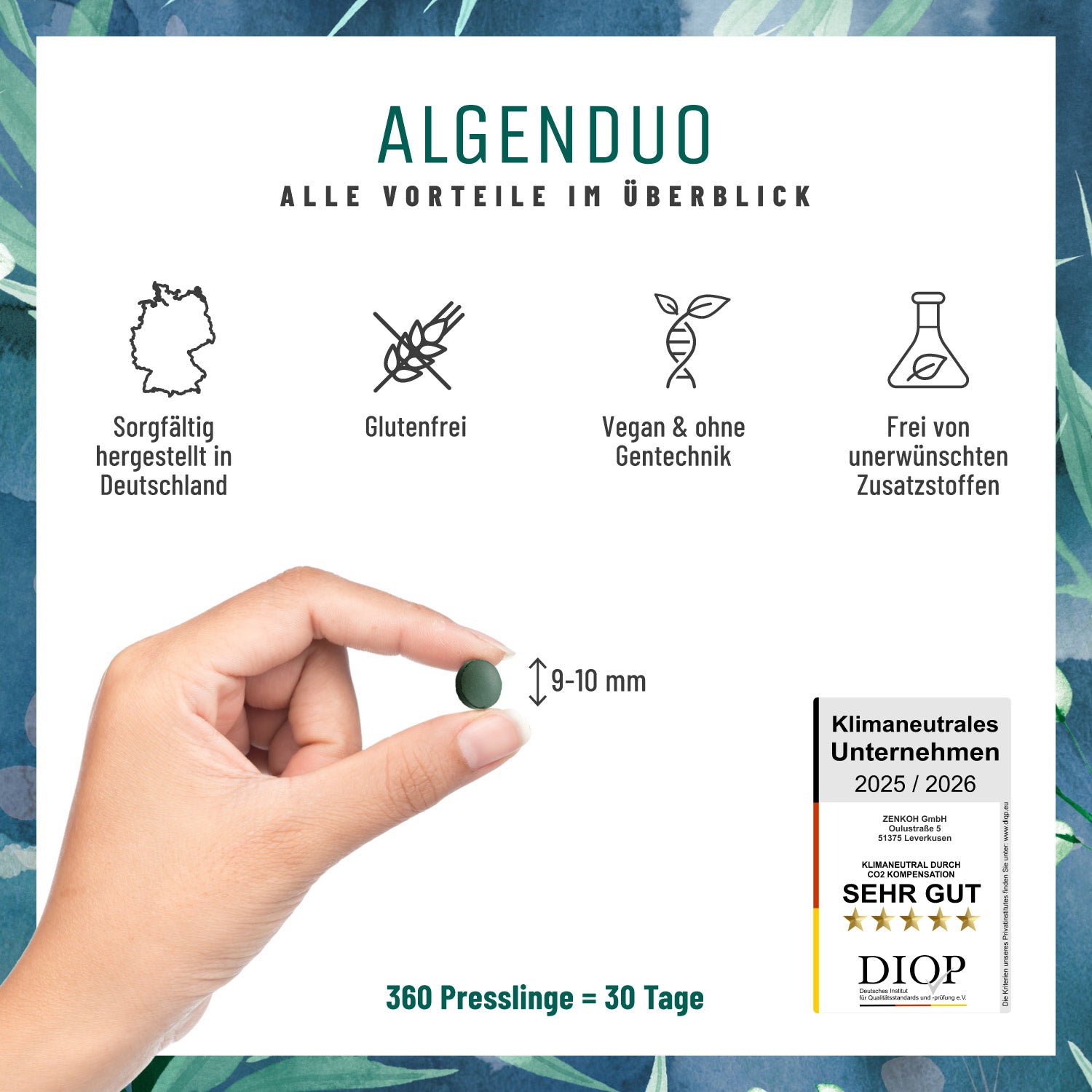 Algenduo Bio-Chlorella-und-Spirulina Alle-Vorteile
