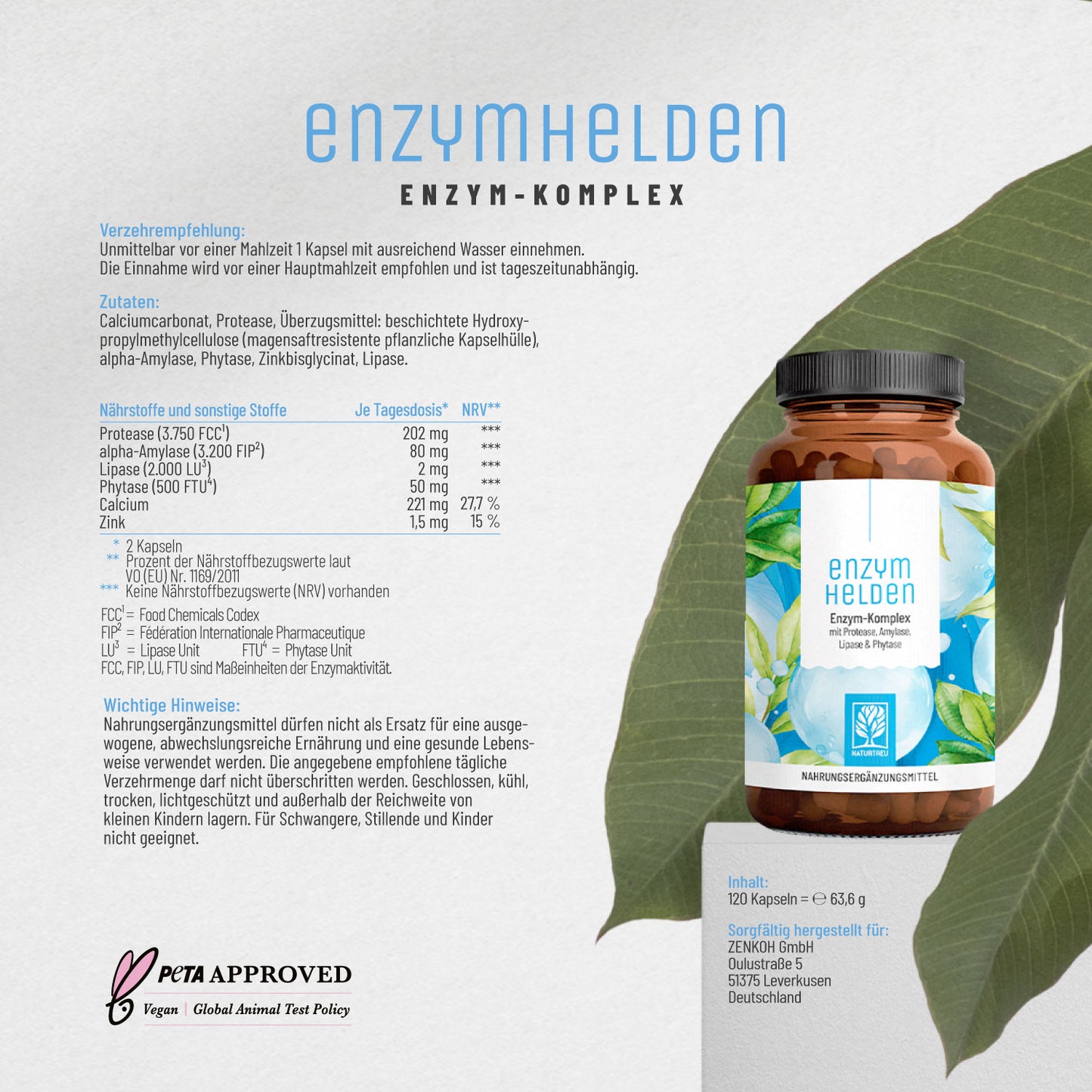 Enzymhelden Enzym-Komplex Etikett