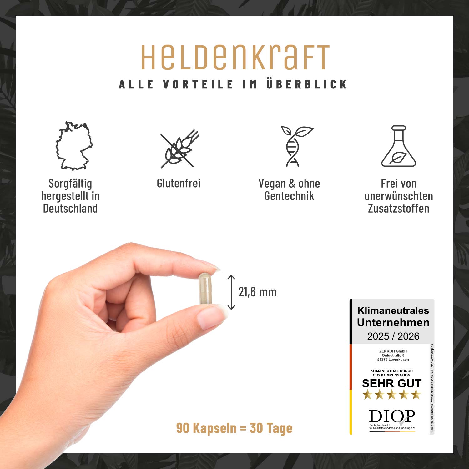 Heldenkraft Maca-Komplex Alle Vorteile