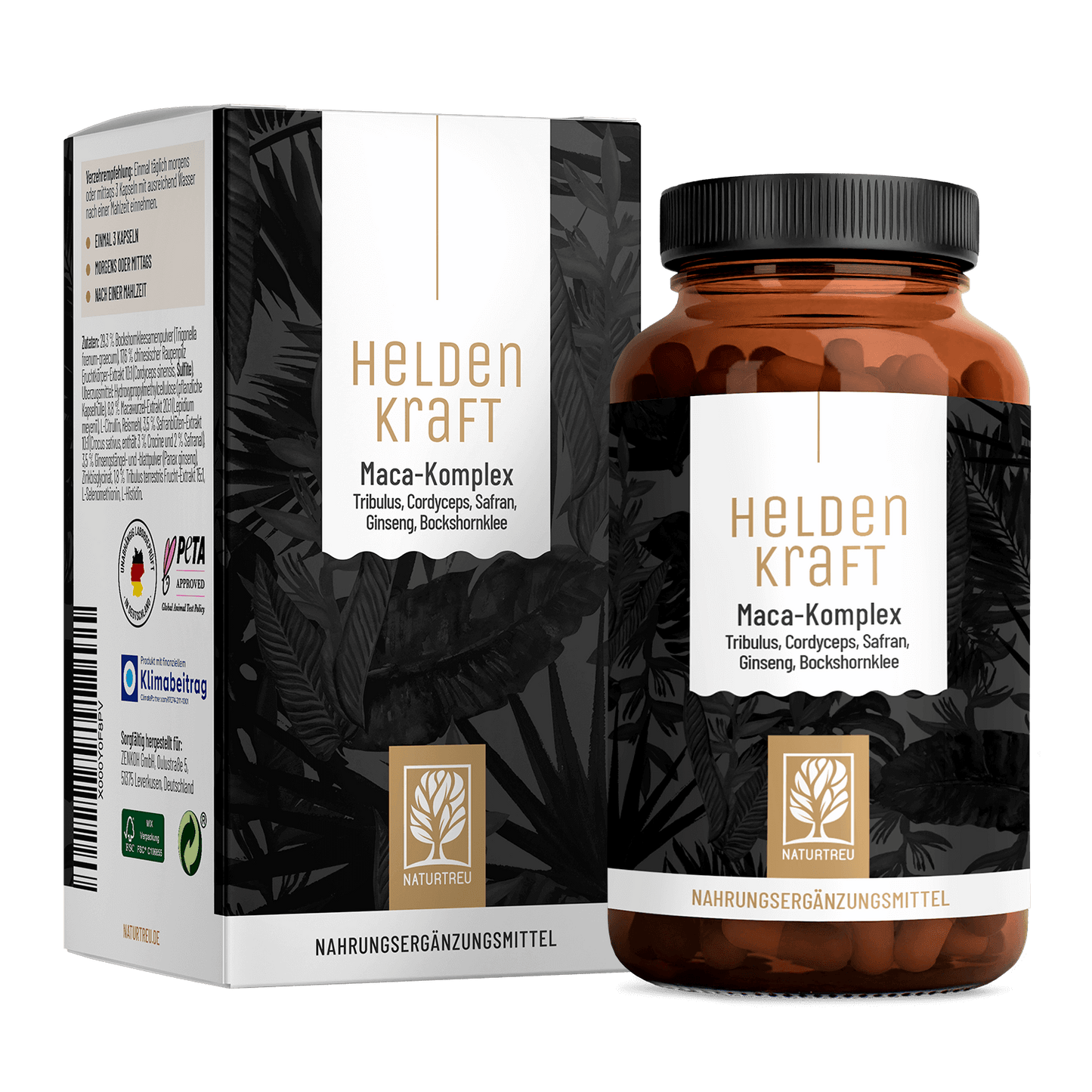 Heldenkraft Maca-komplex Titelbild