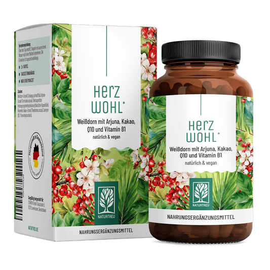 Herzwohl Weissdorn Arjuna Kakao Q10 Vitaminb1