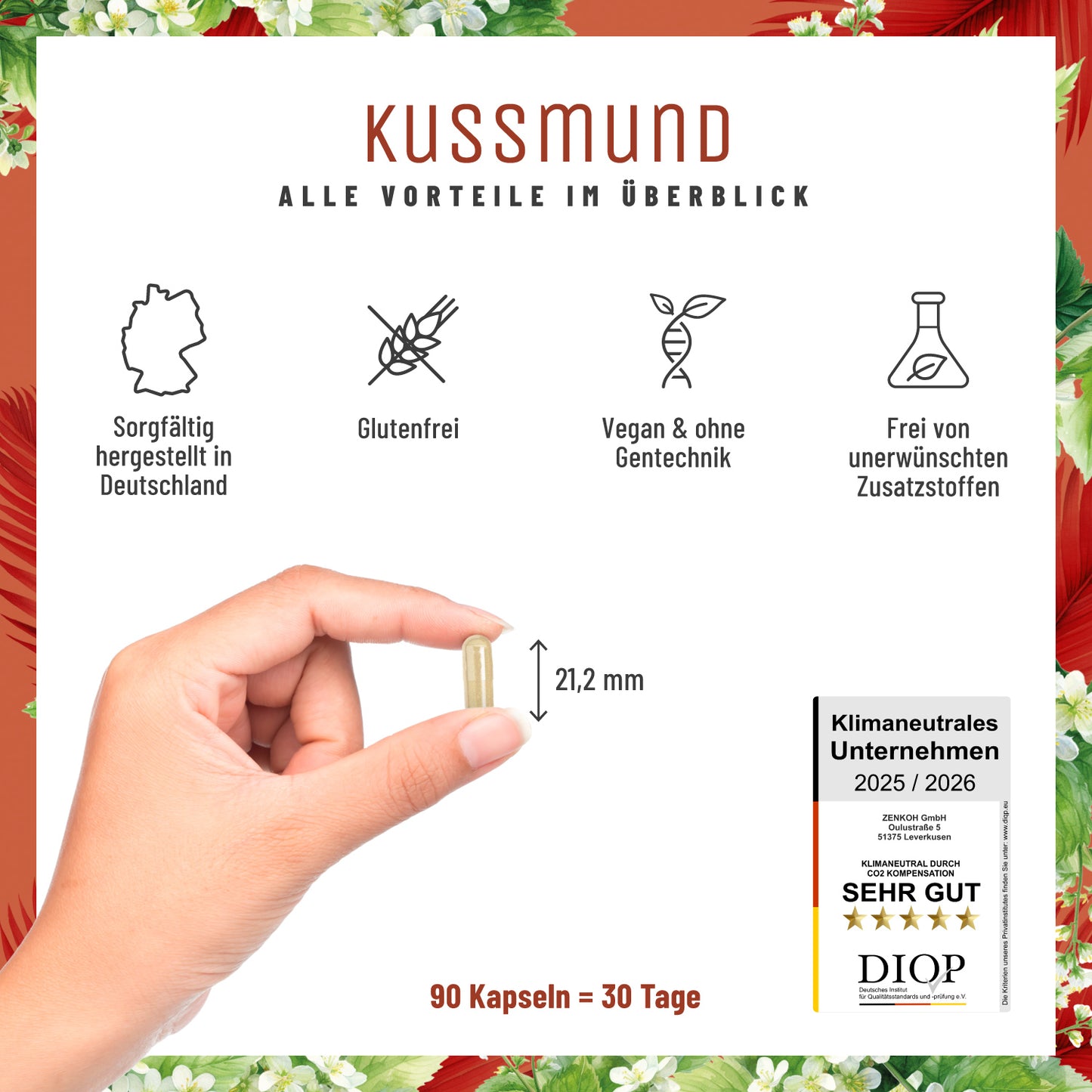 Kussmund L-Lysin Zitronenmelisse Selen Alle Vorteile im Ueberblick