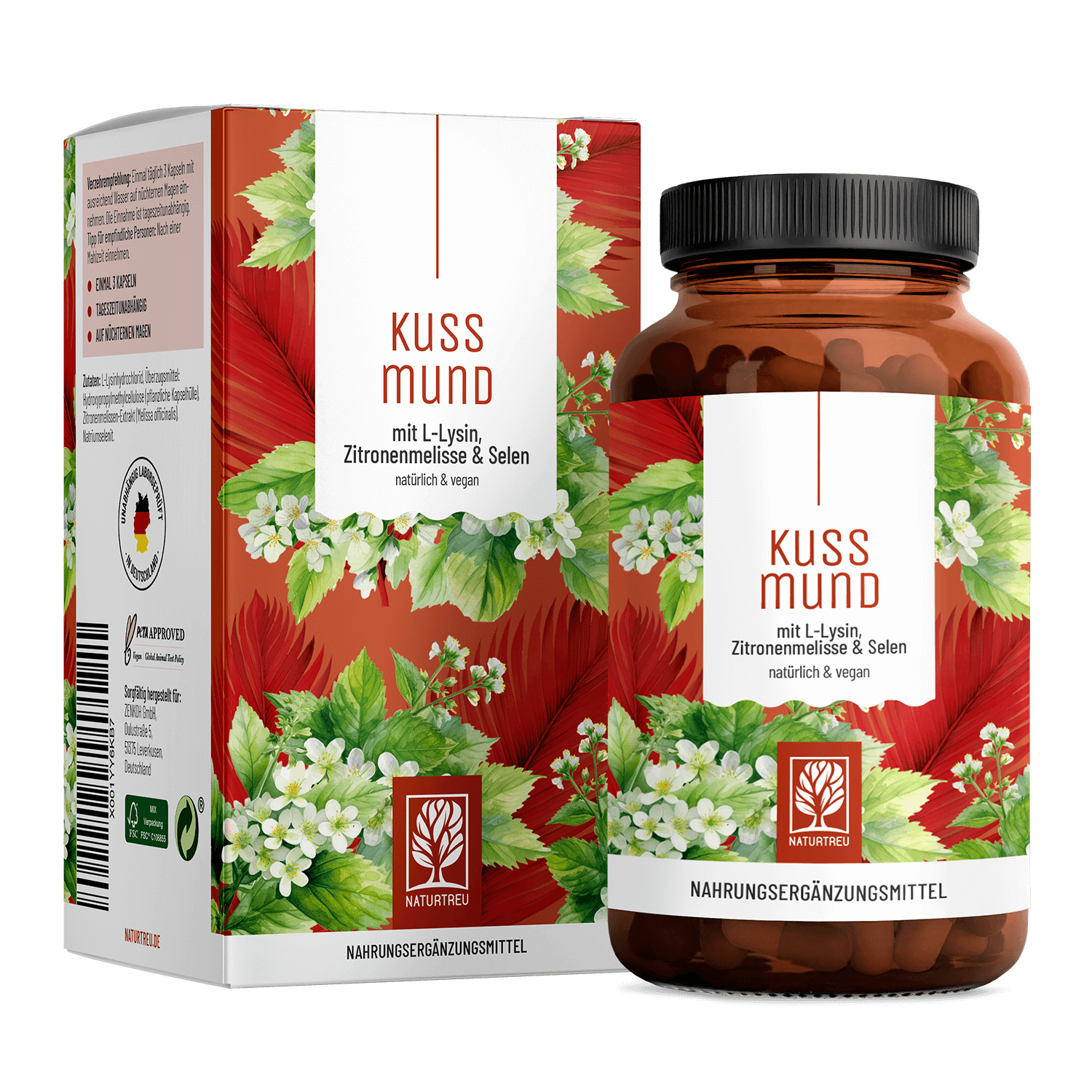 Kussmund L-Lysin Zitronenmelisse Selen Titelbild