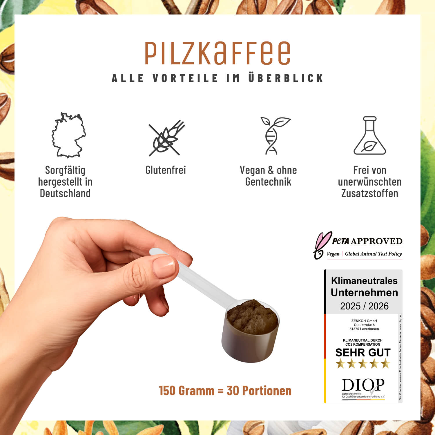 Pilzkaffee Kaffeegetraenkepulver Alle-Vorteile