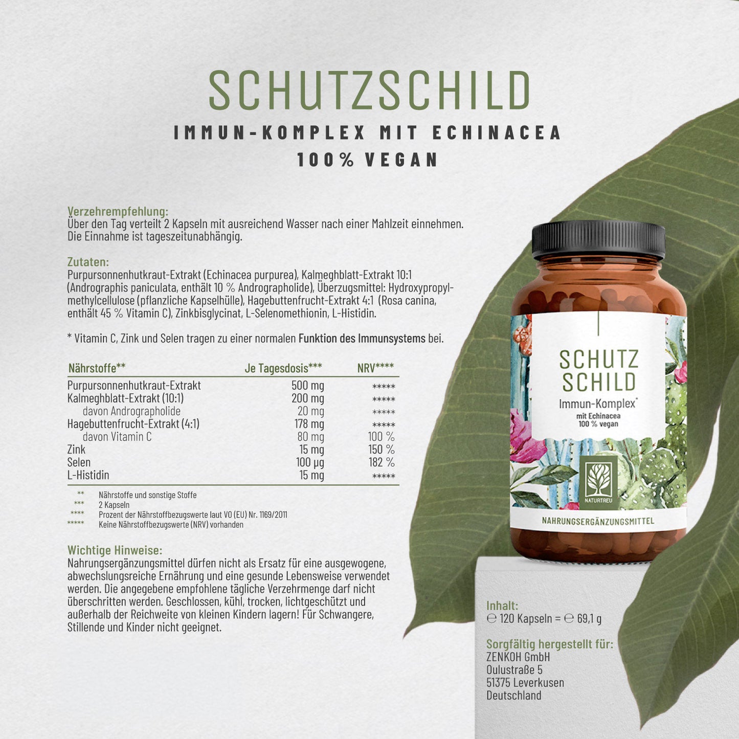 Schutzwunder Antioxidantien-Komplex Etikett
