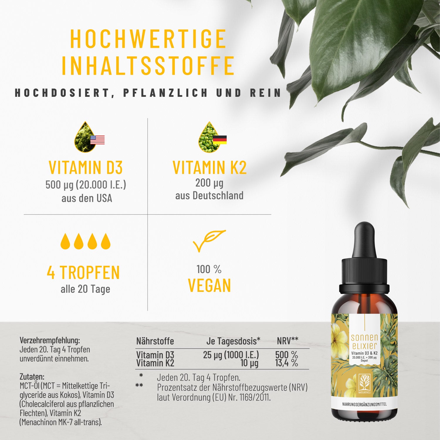 Sonnenelixier Creative Hochwertige Inhaltsstoffe