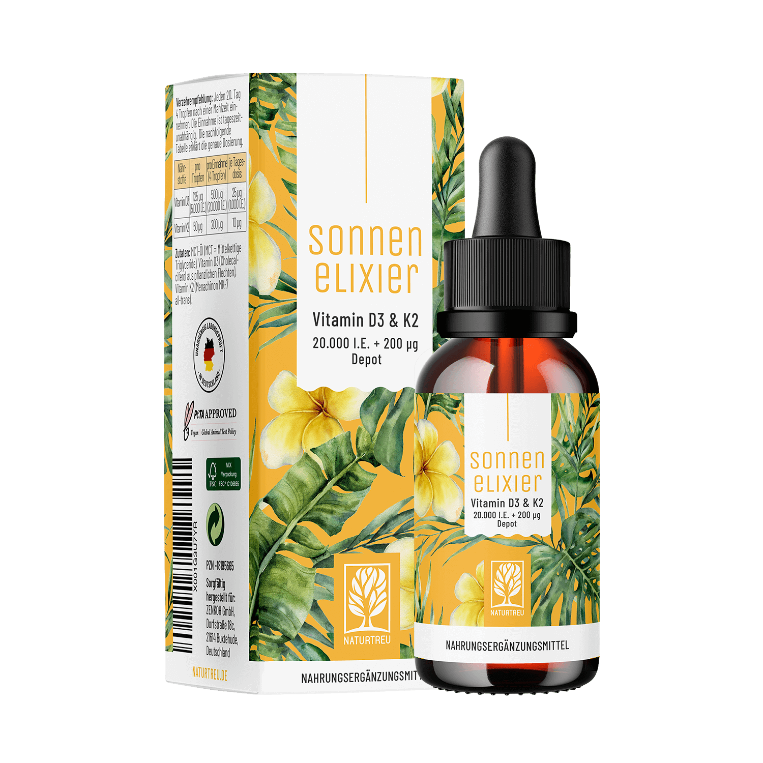 Sonnenelixier Vitamin D3 K2 Titelbild