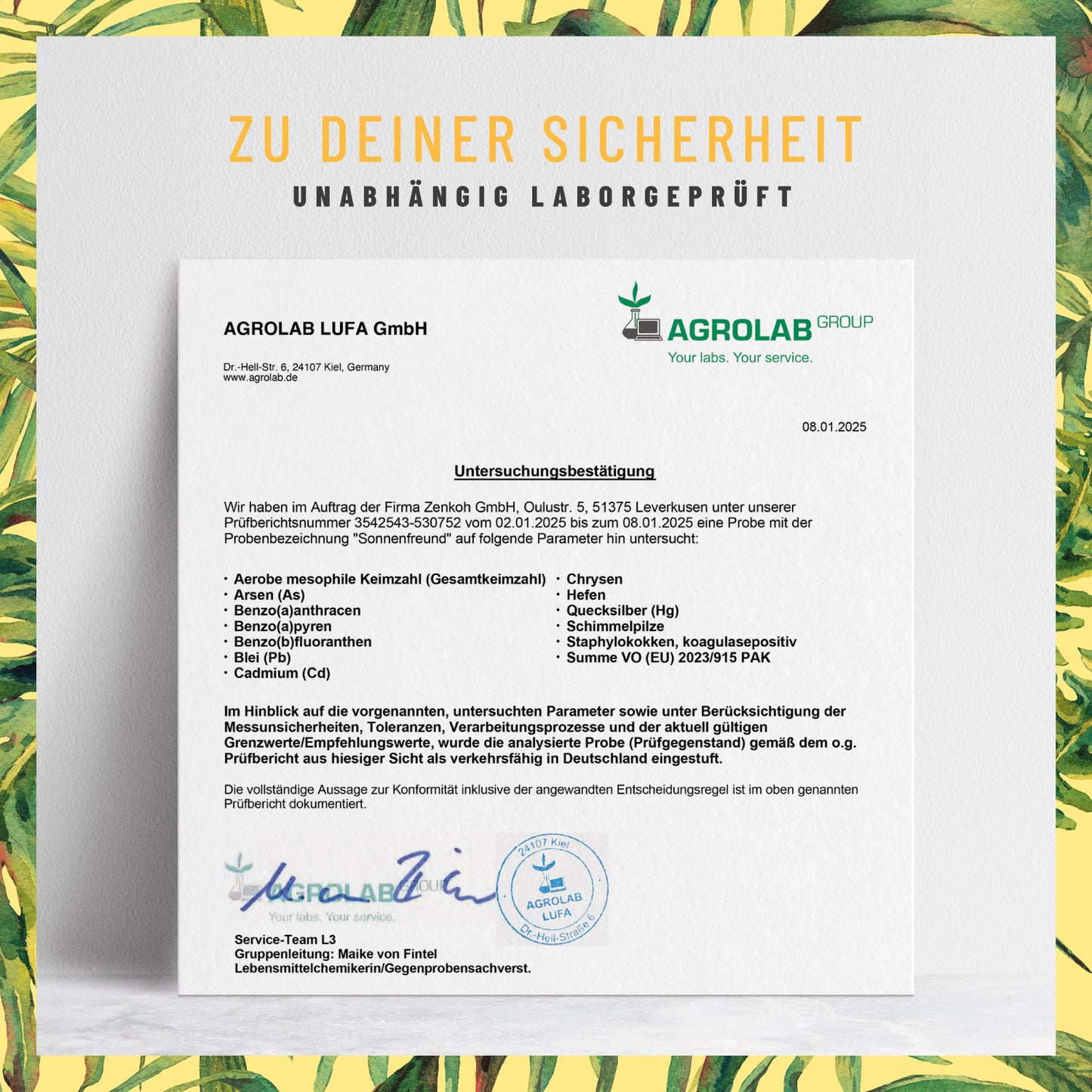 Sonnenfreund Vitamin D3-K2 Laborgeprueft