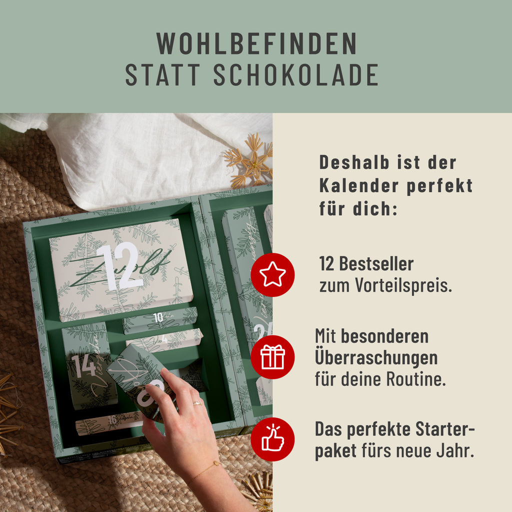 Adventskalender Wohlbefinden statt Schokolade