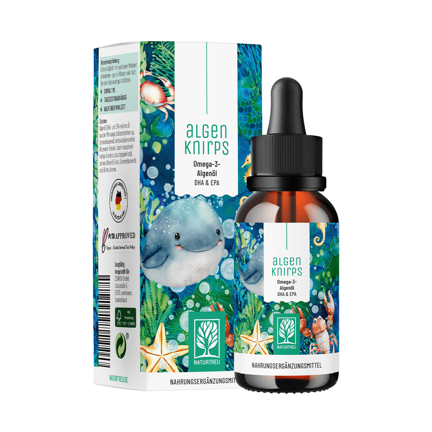 Algenknirps Omega 3 Algenoel Titelbild 