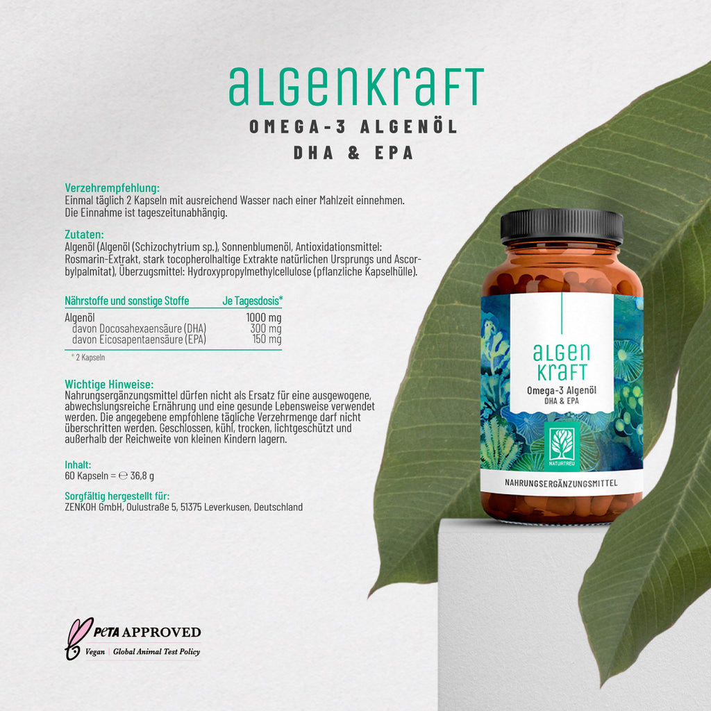 Algenkraft Omega 3 Algenoel DHA EPA Etikett 01
