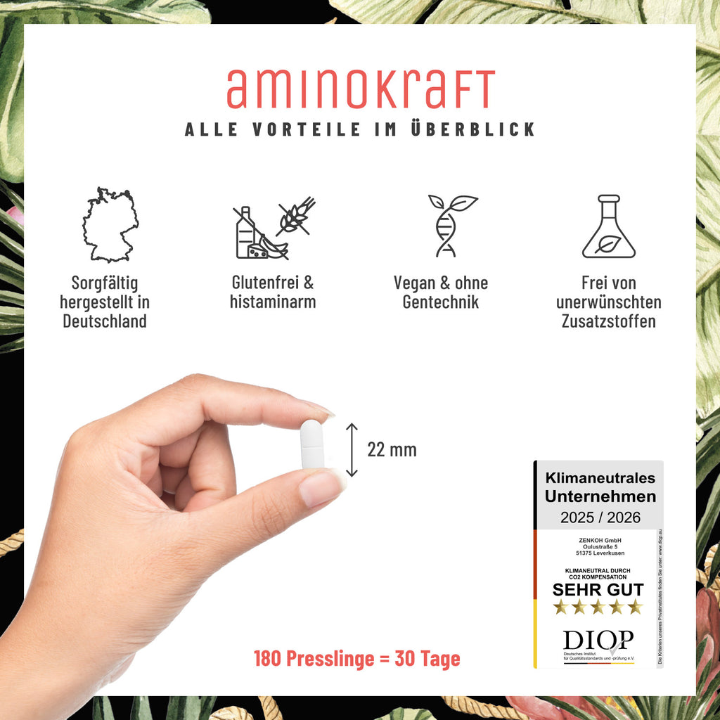 Aminokraft Aminosäuren Komplex Alle Vorteile im Ueberblick