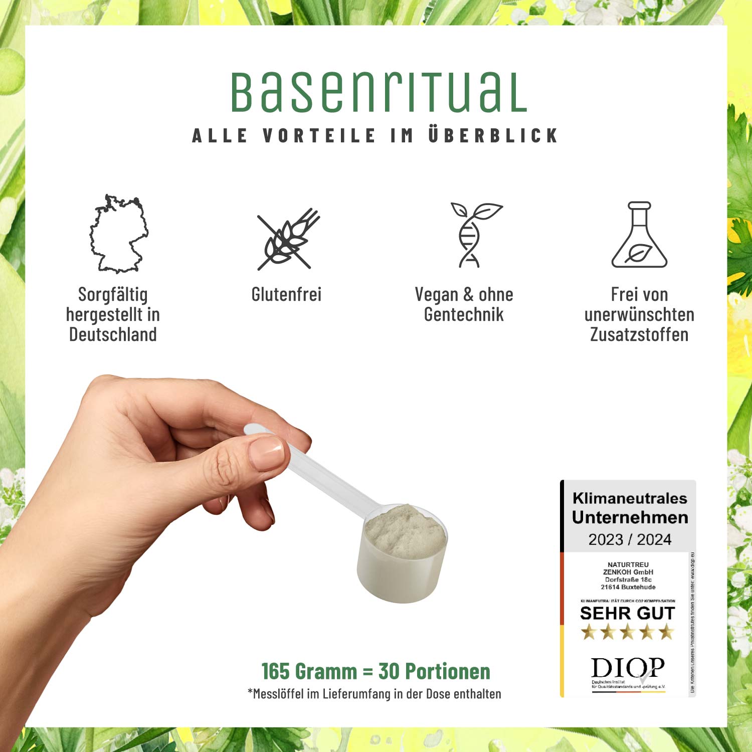 Basenritual Basenpulver mit Phytoessenzen Alle Vorteile