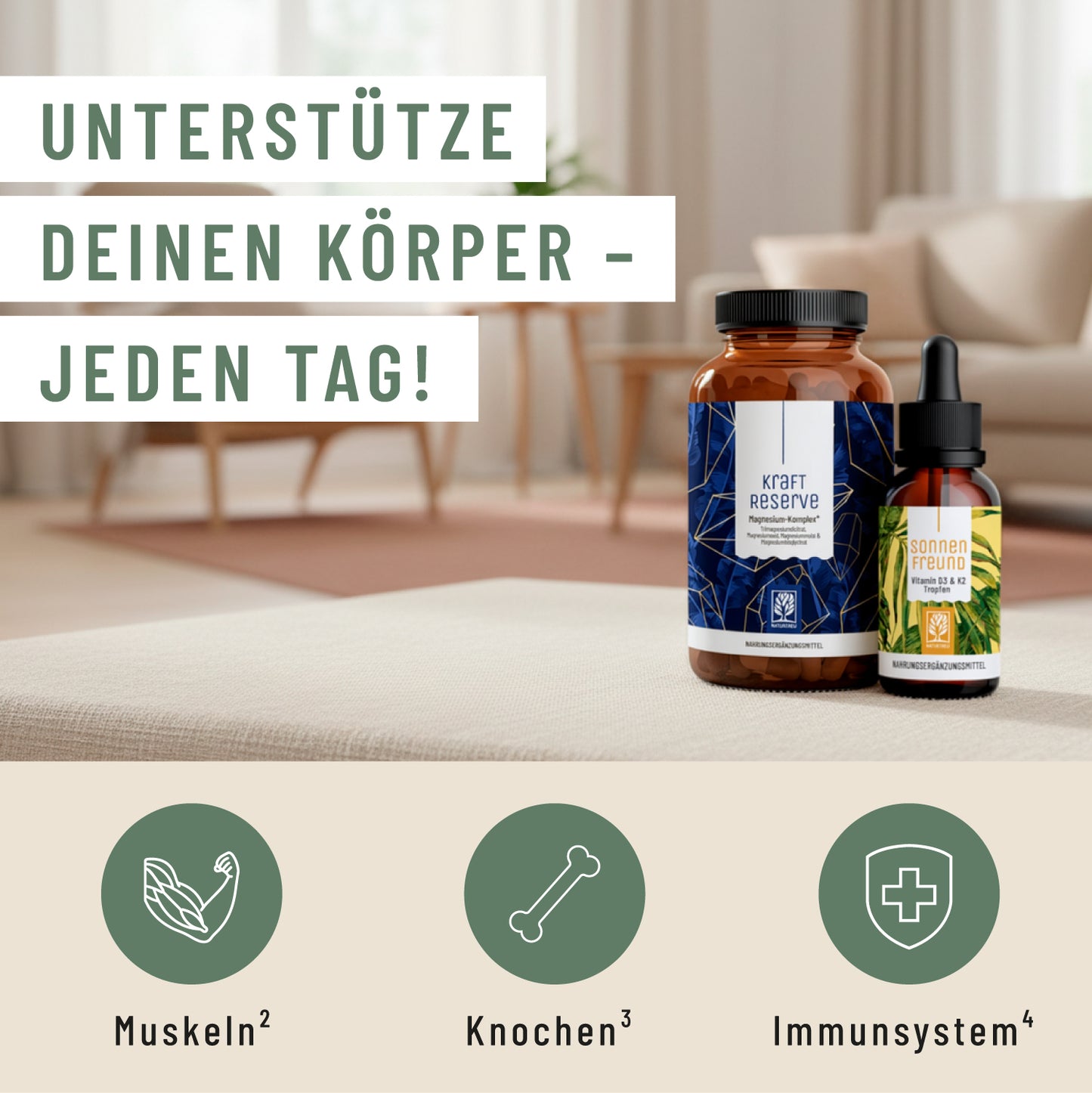 Basisversorgung Sparpaket: Kraftreserve & Sonnenfreund