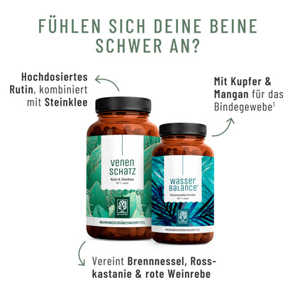 Schwere Beine Sparpaket: Wasserbalance & Venenschatz