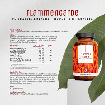 Flammengarde Etikett 