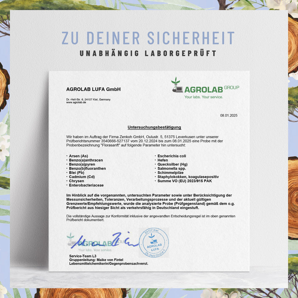 Florasanft Kulturen-Komplex Laborzertifikat 