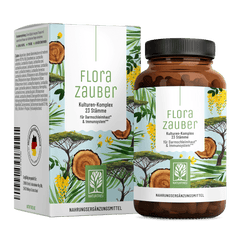 Florazauber von NATURTREU, Kulturen-Komplex mit 60 Probiotika Kapseln für 2 Monate.