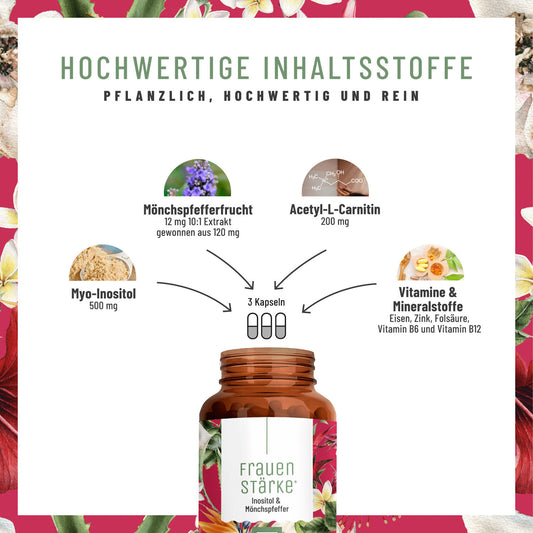 Frauenstaerke Inositol Moenchspfeffer Hochwertige-Inhaltsstoffe 