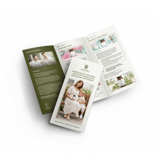 Flyer für Hebammen - Naturtreu Expertenprogramm