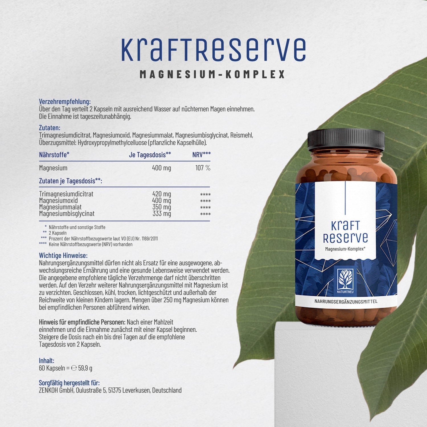 Kraftreserve Etikett Apotheke