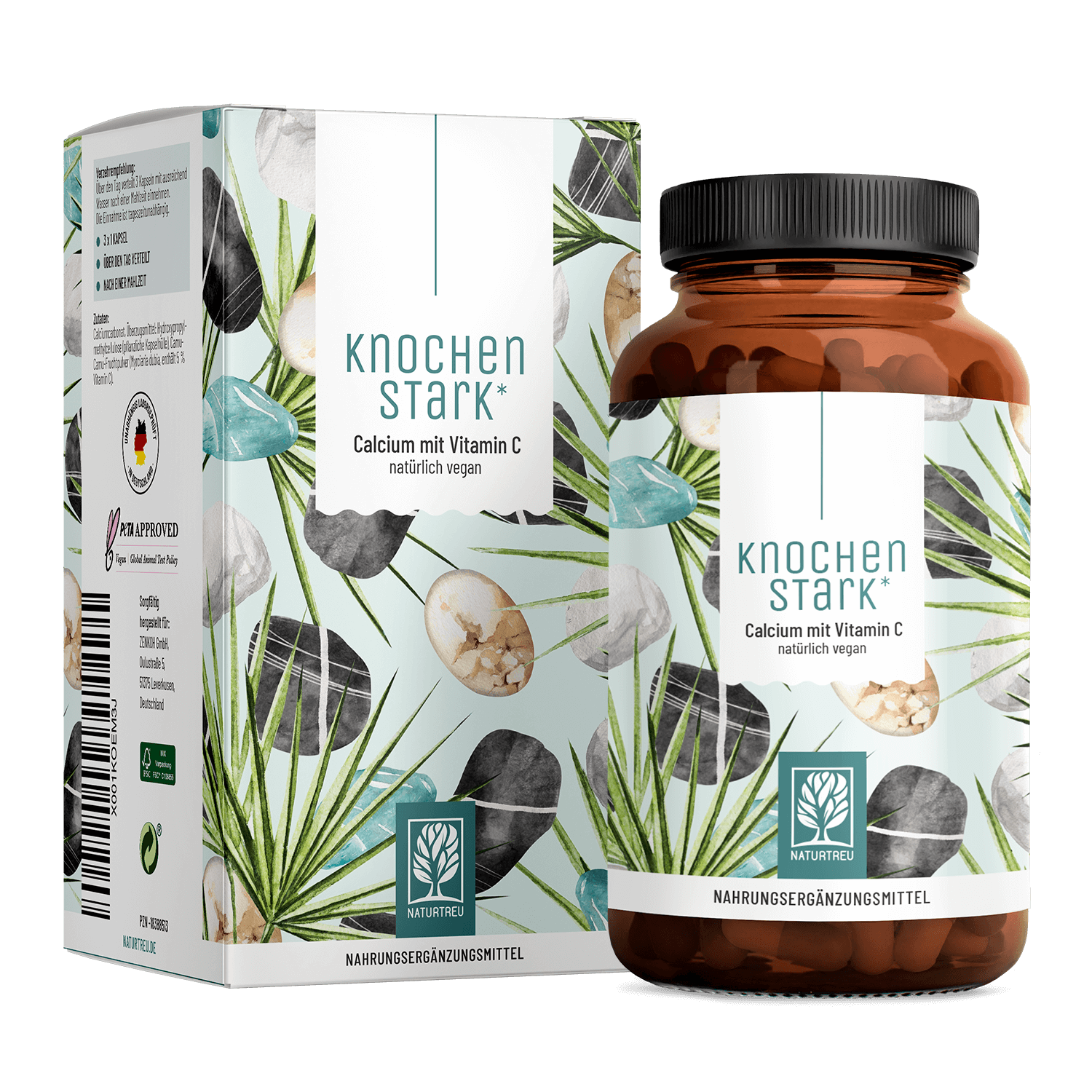 Knochenstark Calcium Vitamin C Titelbild