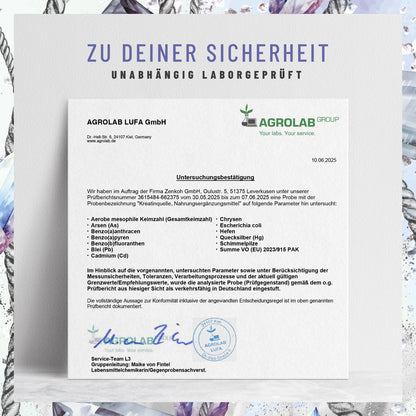 Kreatinquelle Kreatin-Monohydrat Laborzertifikat