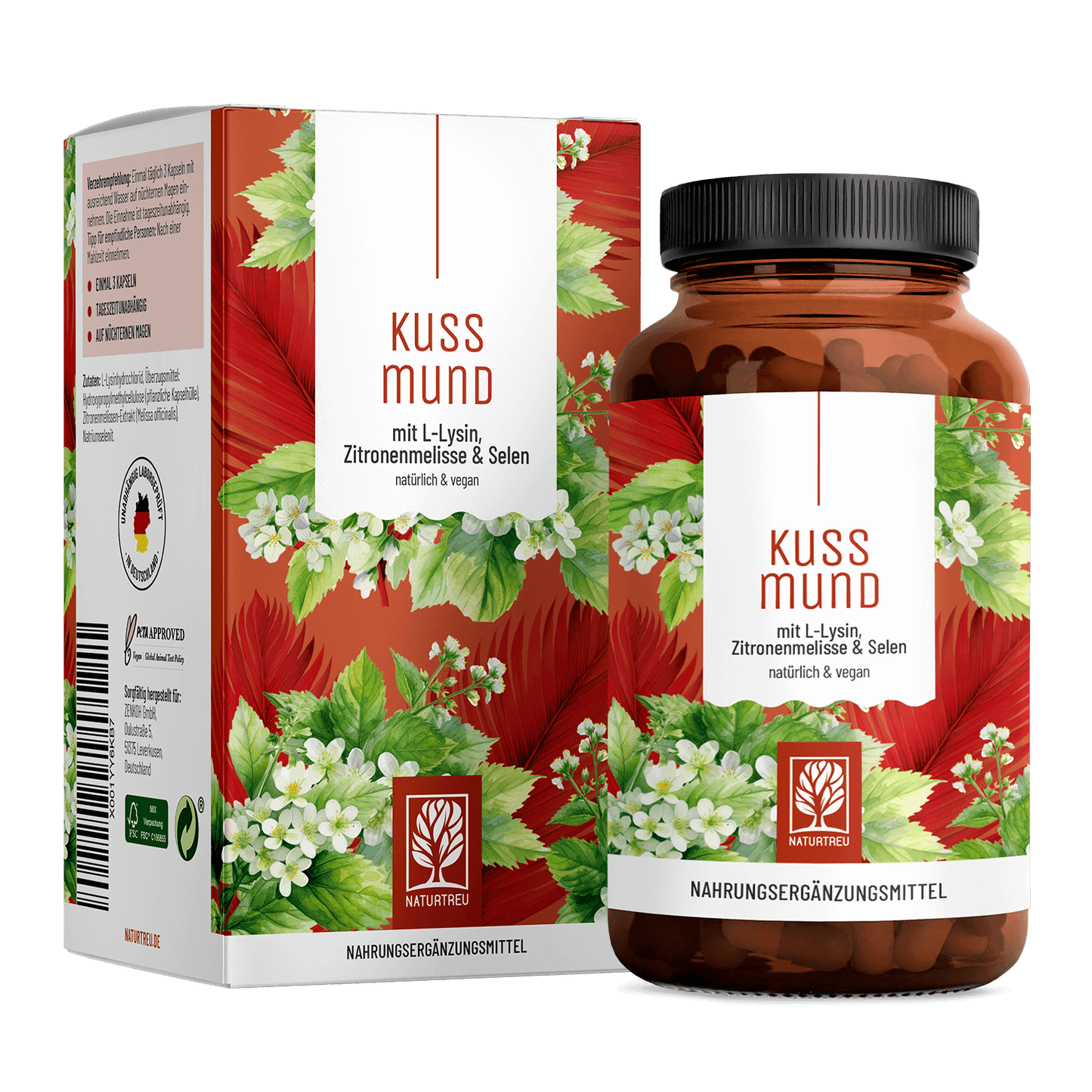 Kussmund L-Lysin Zitronenmelisse Selen Titelbild 