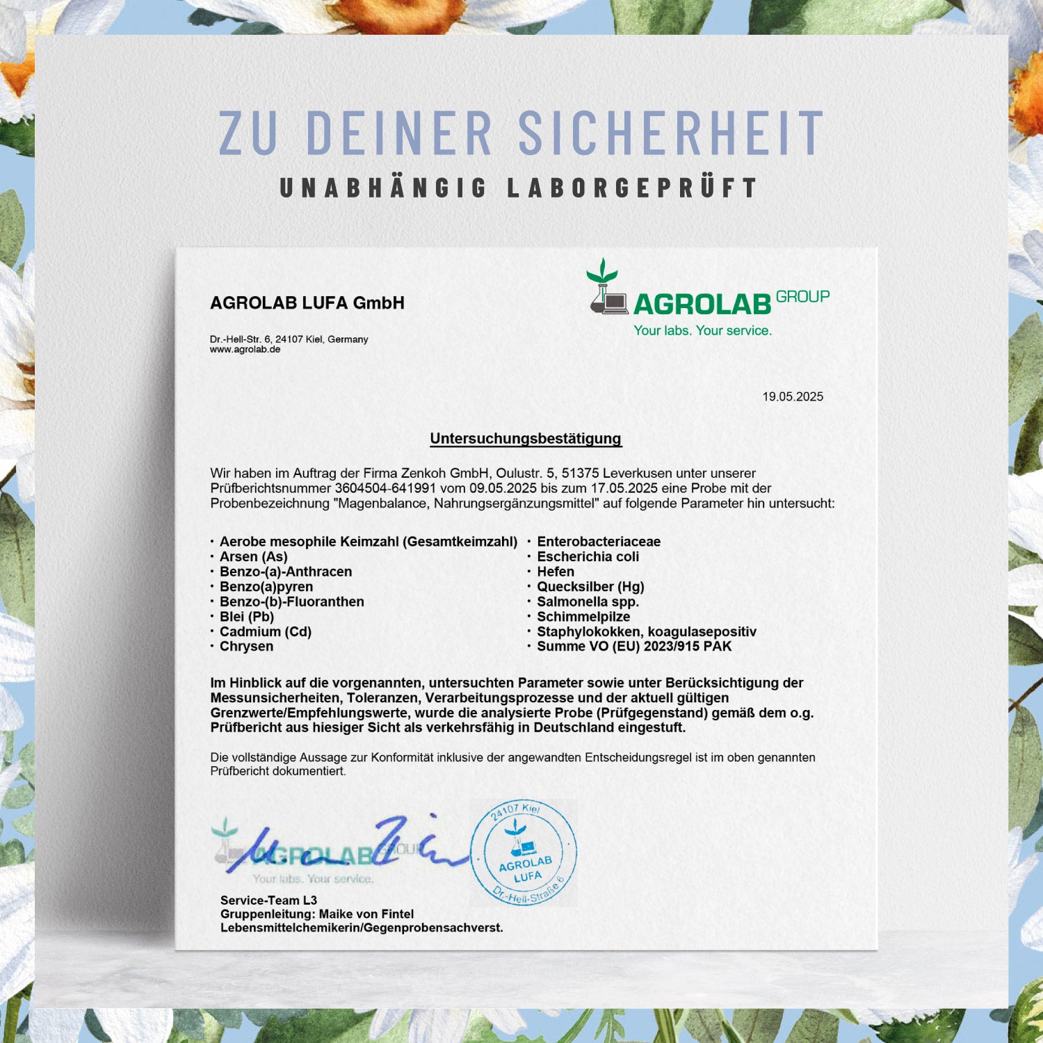 Magenbalance veganer betain hci komplex Laborzertifikat
