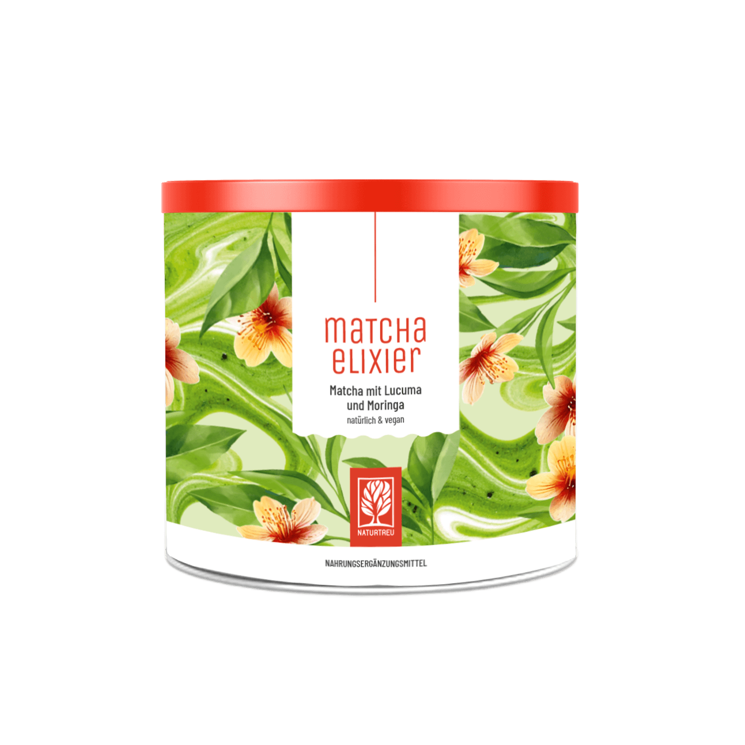 Matchaelixier Matcha Pulver mit Lucuma und Moringa Titelbild
