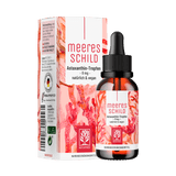 Meeresschild Astaxanthin-Tropfen Titelbild