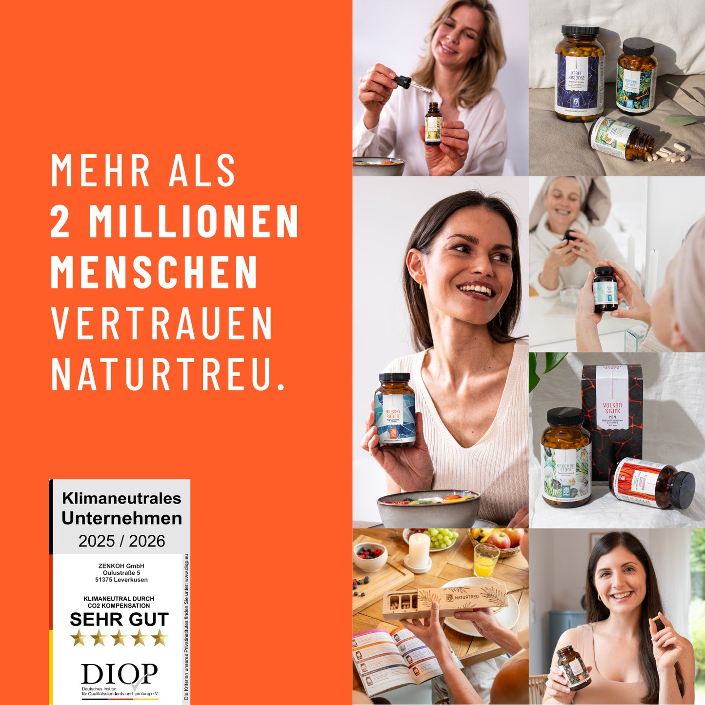 Muskelration Magnesiumcitrat L-Glutamin Onlineshop Naturtreu Kunden