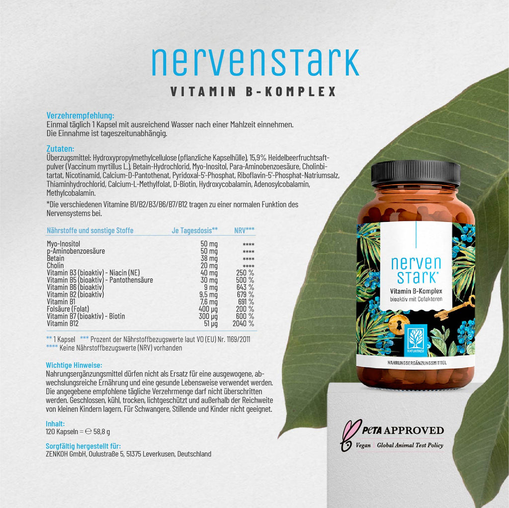 Nervenstark Vitamin B-Komplex