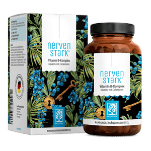 Nervenstark von NATURTREU, 120 Vitamin B Komplex Kapseln für 4 Monate.