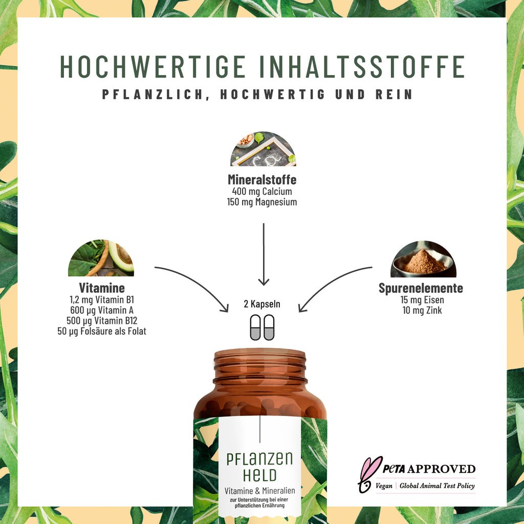 Pflanzenheld Vitamine Mineralien Hochwertige Inhaltsstoffe