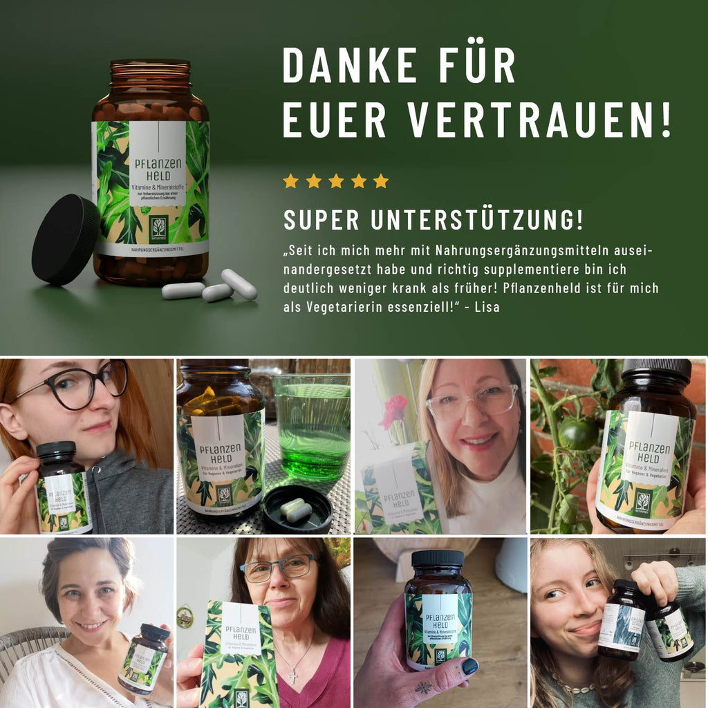 Pflanzenheld Vitamine Mineralien Testimonial