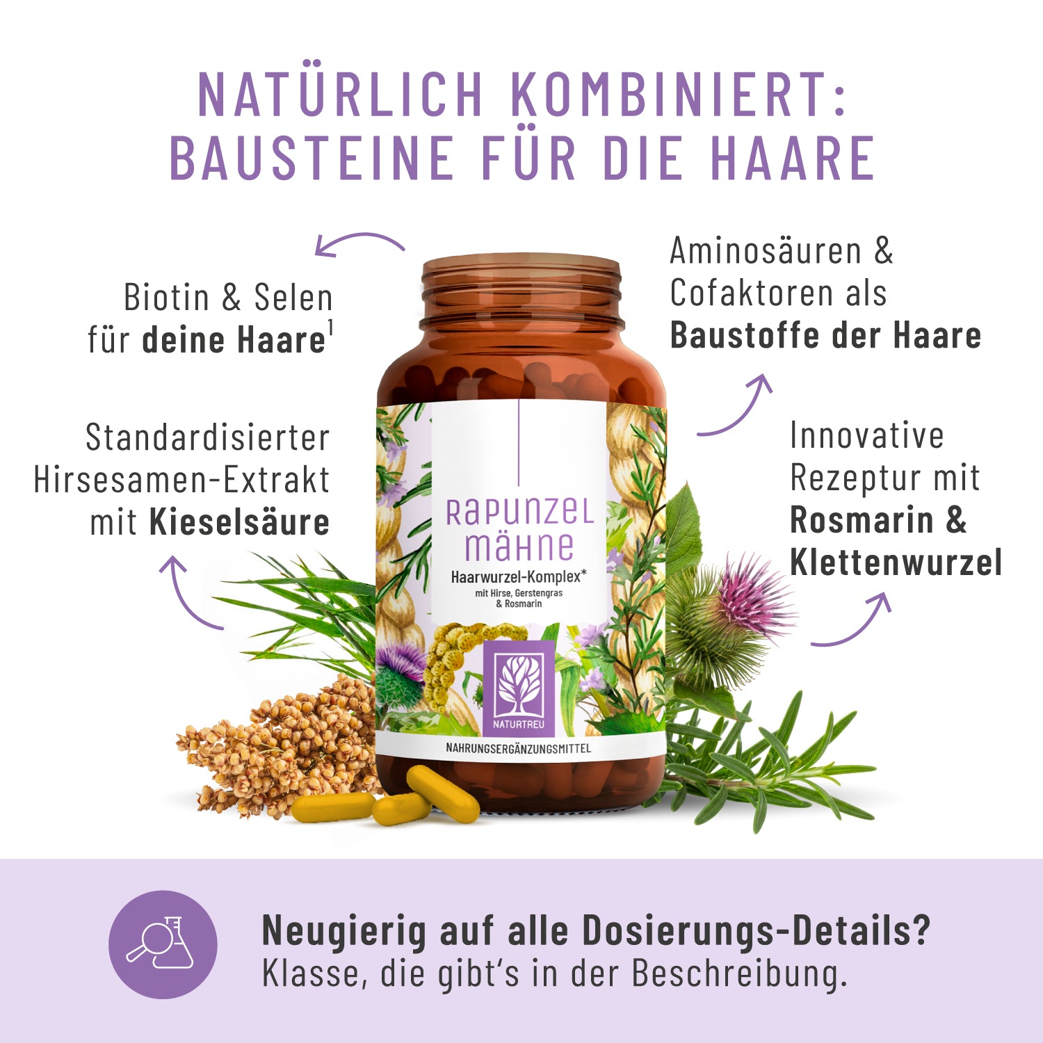 Rapunzelmaehne Haarwurzel-Komplex Inhaltsstoffe