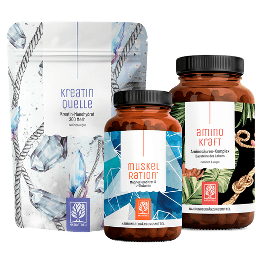Rundum Fit Sparpaket: Kreatinquelle, Muskelration & Aminokraft