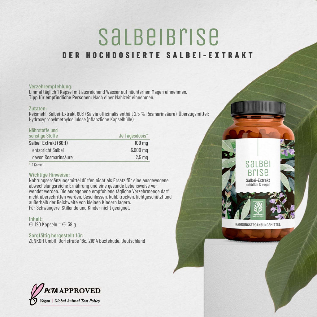 Salbeibrise Salbei-Extrakt Etikett