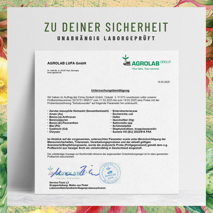 Schutzwunder Antioxidantien-Komplex Laborzertifikat