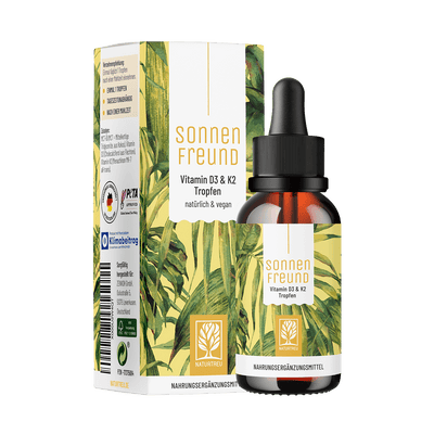 Vitamin D3 & K2 Tropfen für Erwachsene (1.000 I.E.)