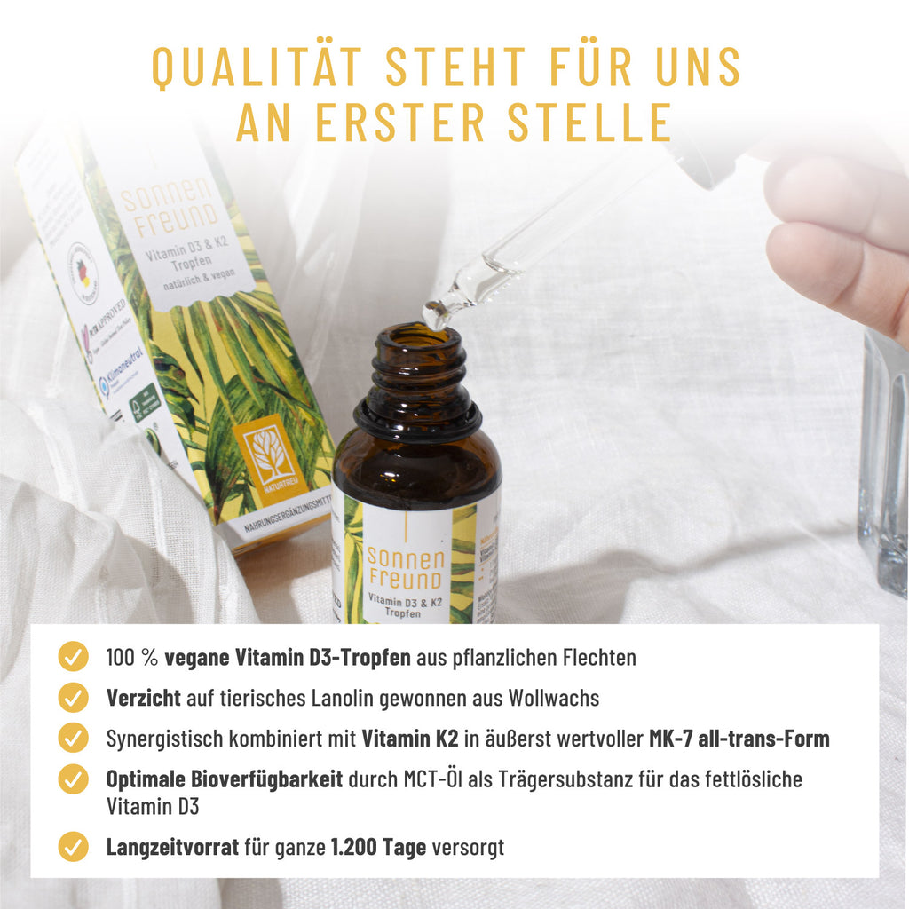 Sonnenfreund Vitamin D3 K2 Tropfen 