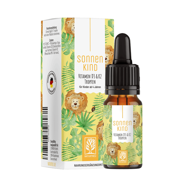 Vitamin D3 & K2 Tropfen für Kinder ab 4 (500 I.E.)