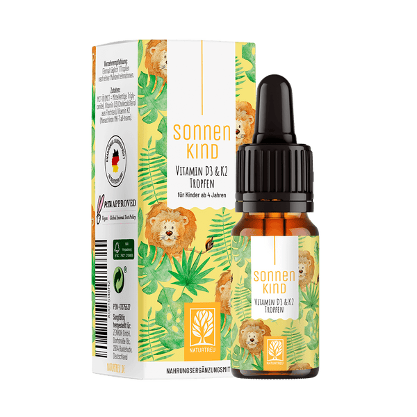 Vitamin D3 & K2 Tropfen für Kinder ab 4 (500 I.E.)