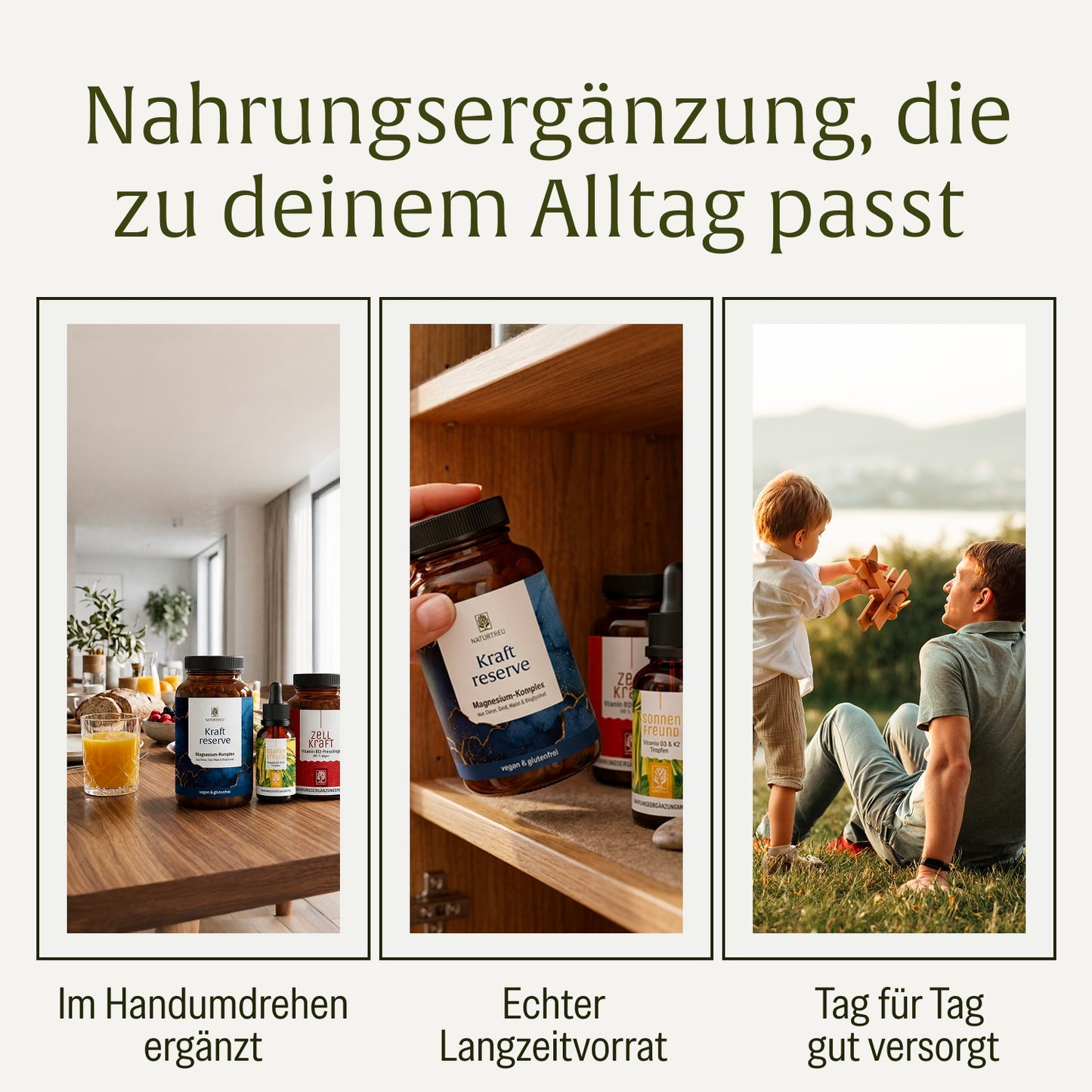 Sonnenkraft Sparpaket: Kraftreserve, Sonnenfreund, Zellkraft