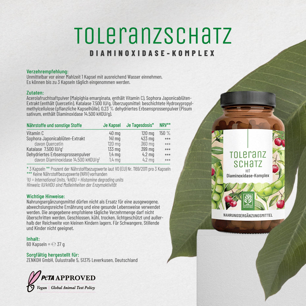 Toleranzschatz Diaminoxidase-Komplex Etikett