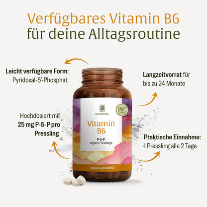 Vitamin B6: Presslinge mit bioaktivem Pyridoxal-5’-Phosphat und Akazienfaser