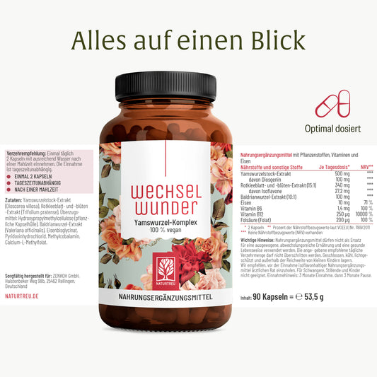 Wechselwunder Yamswurzel-komplex Etikett